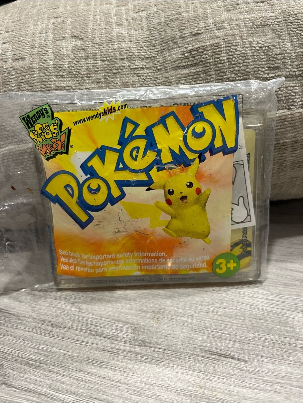 Pokemon Torchic Compass Clip-On Trading Card Wendy's Kids Meal 2002